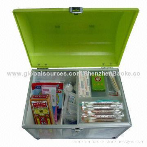 Aluminum mini hand-crafted filmy first-aid kit box